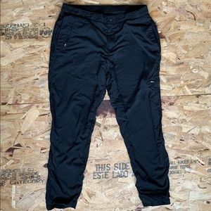 Uniqlo Black Fleece-Lined Winter Sweat Pants